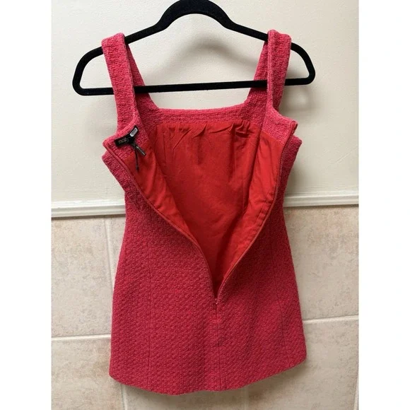 Maje Ribala Tweed Square Neck Mini Dress.Parisian Chic Party Wedding Guest. 36/S - Picture 12 of 14